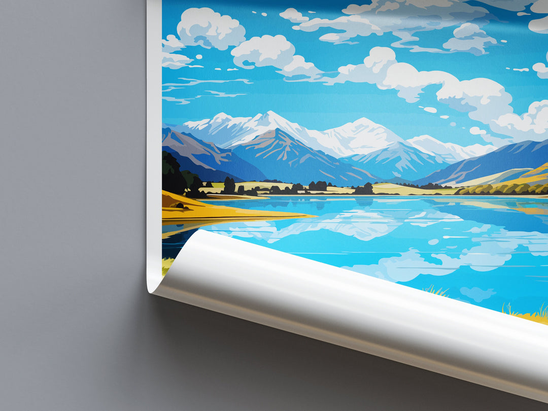 Lake Hayes Travel Print Wall Art Lake Hayes Wall Hanging Home Décor Lake Hayes Gift Art Lovers New Zealand Art Lover Gift