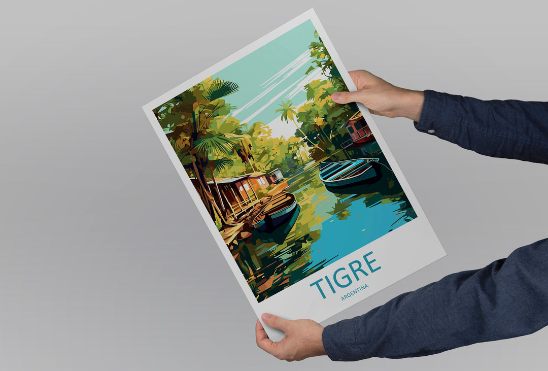Tigre Travel Print Wall Art Tigre Wall Hanging Home Decor Tigre Gift Art Lovers Wall Art Print Art Argentina Travel Poster Gift Argentina