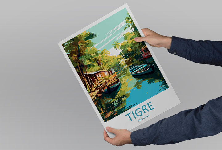 Tigre Travel Print Wall Art Tigre Wall Hanging Home Decor Tigre Gift Art Lovers Wall Art Print Art Argentina Travel Poster Gift Argentina