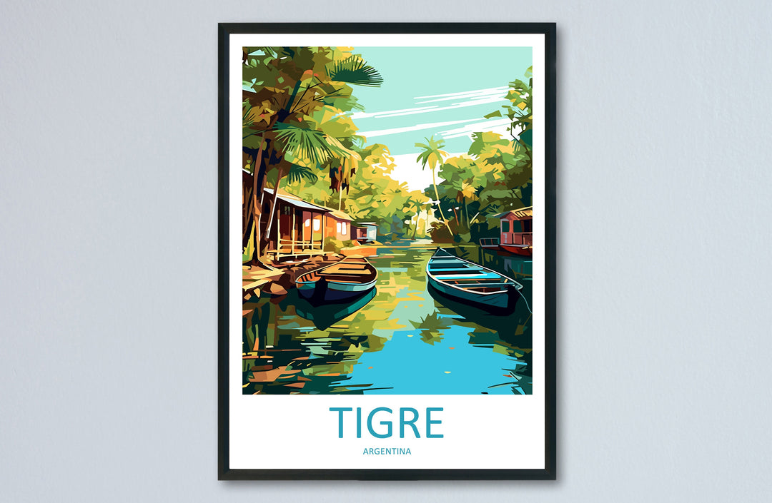 Tigre Travel Print Wall Art Tigre Wall Hanging Home Decor Tigre Gift Art Lovers Wall Art Print Art Argentina Travel Poster Gift Argentina