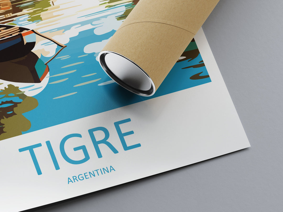 Tigre Travel Print Wall Art Tigre Wall Hanging Home Decor Tigre Gift Art Lovers Wall Art Print Art Argentina Travel Poster Gift Argentina