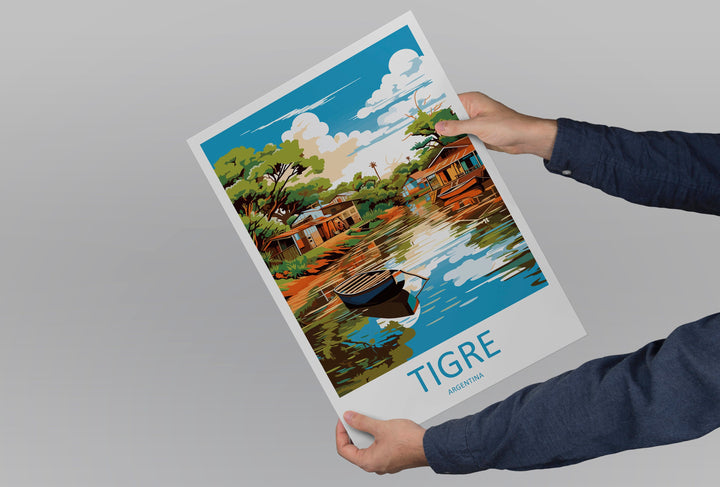 Tigre Travel Print Wall Art Tigre Wall Hanging Home Decor Tigre Gift Art Lovers Wall Art Print Art Argentina Travel Poster Gift Argentina