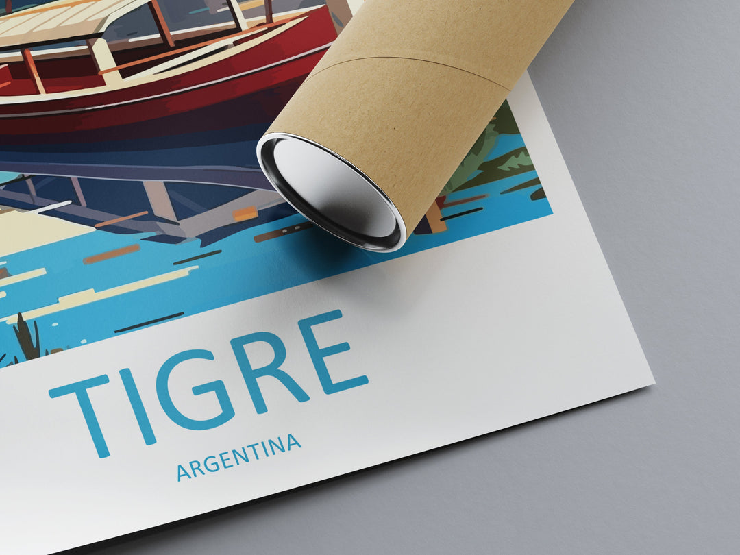 Tigre Travel Print Wall Art Tigre Wall Hanging Home Decor Tigre Gift Art Lovers Wall Art Print Art Argentina Travel Poster Gift Argentina