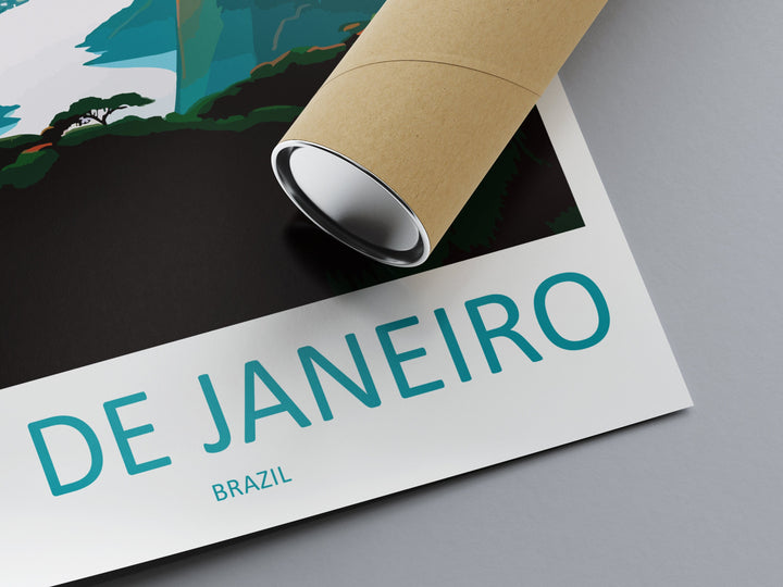Rio De Janeiro Travel Print Wall Art Rio De Janeiro Wall Hanging Home Decor Rio De Janeiro Gift Art Lovers Wall Art Print Art Brazil Art