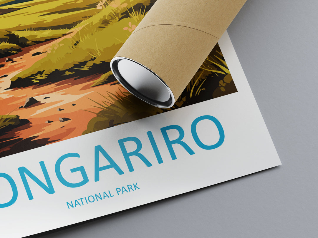 Tongariro National Park Travel Print Wall Art Tongariro National Park Wall Hanging Home Décor Tongariro National Park Gift Art Lovers