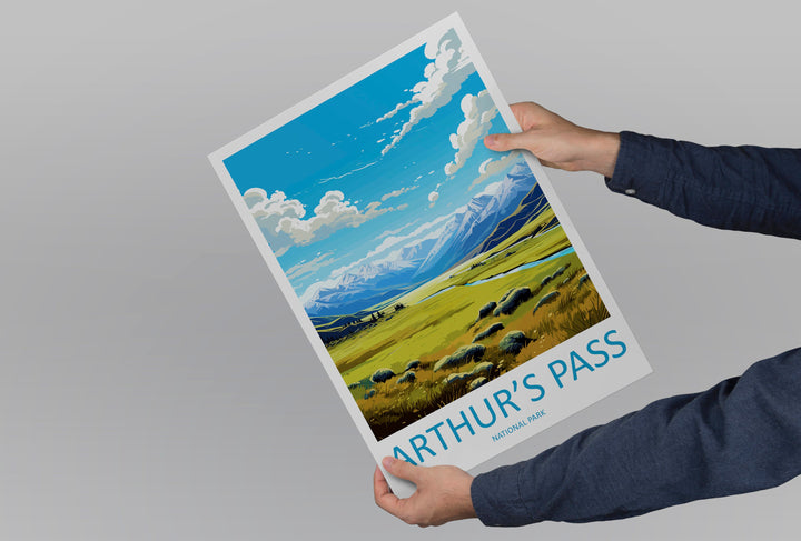 Arthurs Pass National Park Travel Print Wall Art Arthurs Pass National Park Wall Hanging Home Décor Arthurs Pass Park Gift Art Lovers