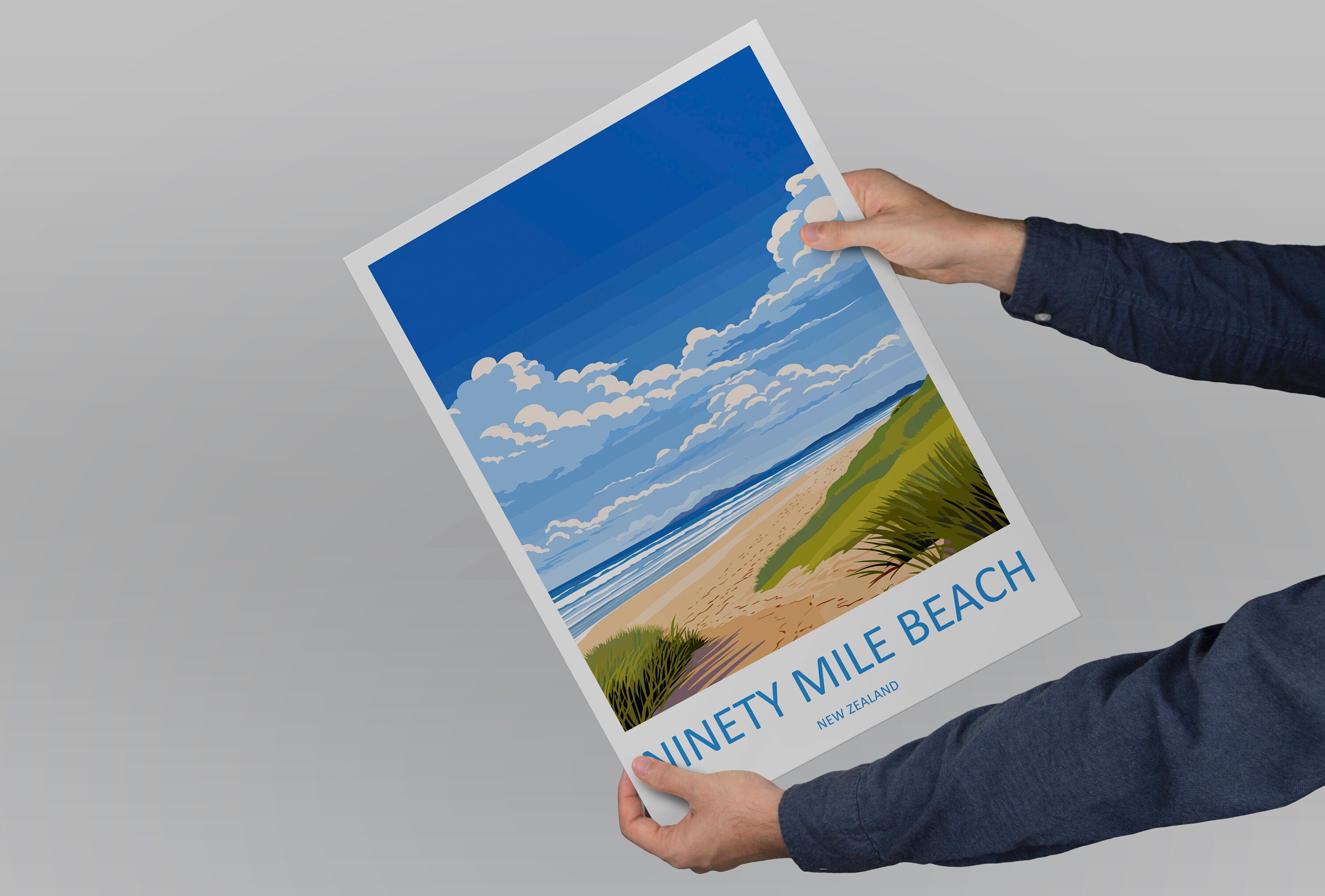 Ninety Mile Beach Travel Print