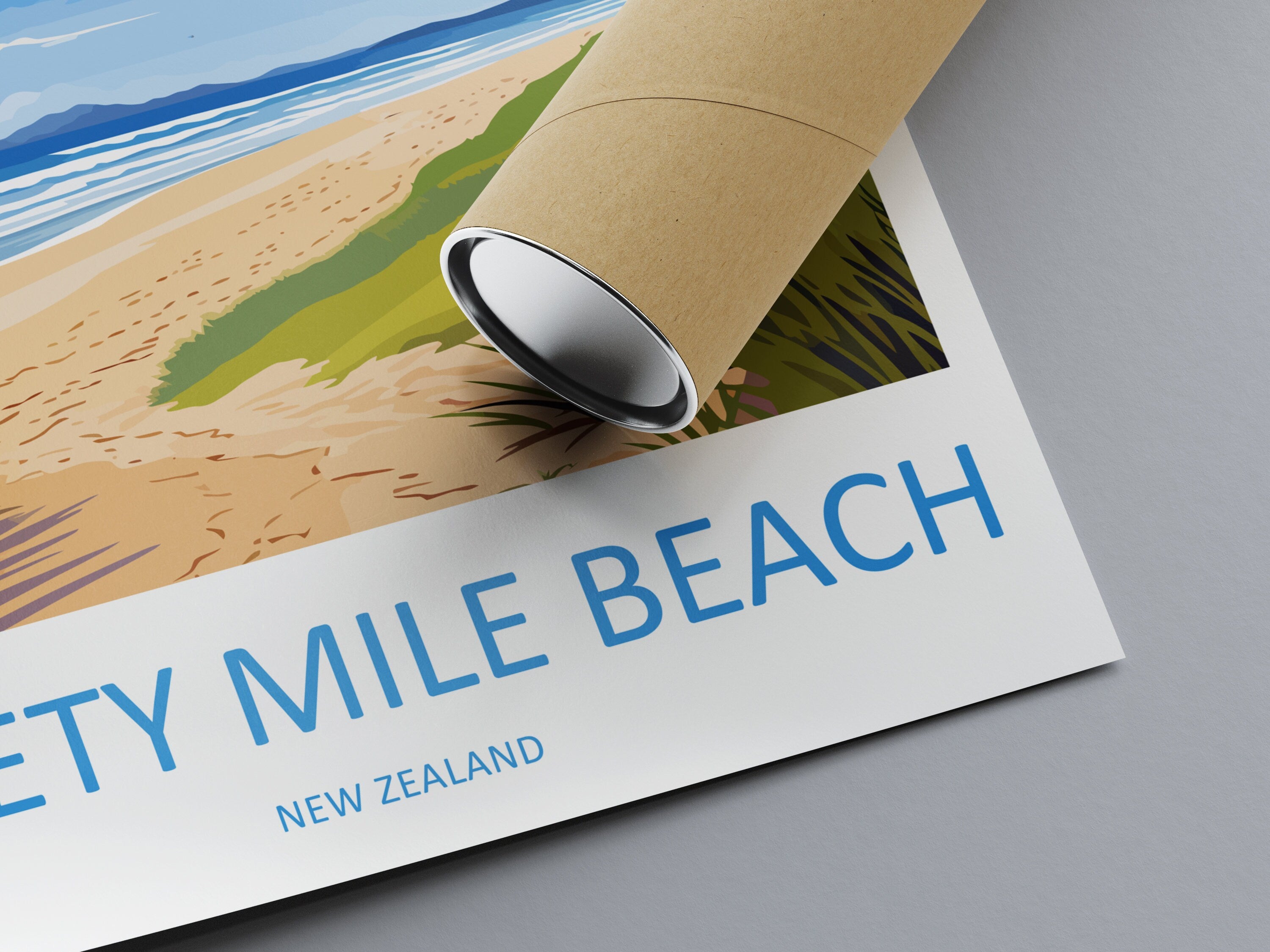 Ninety Mile Beach Travel Print