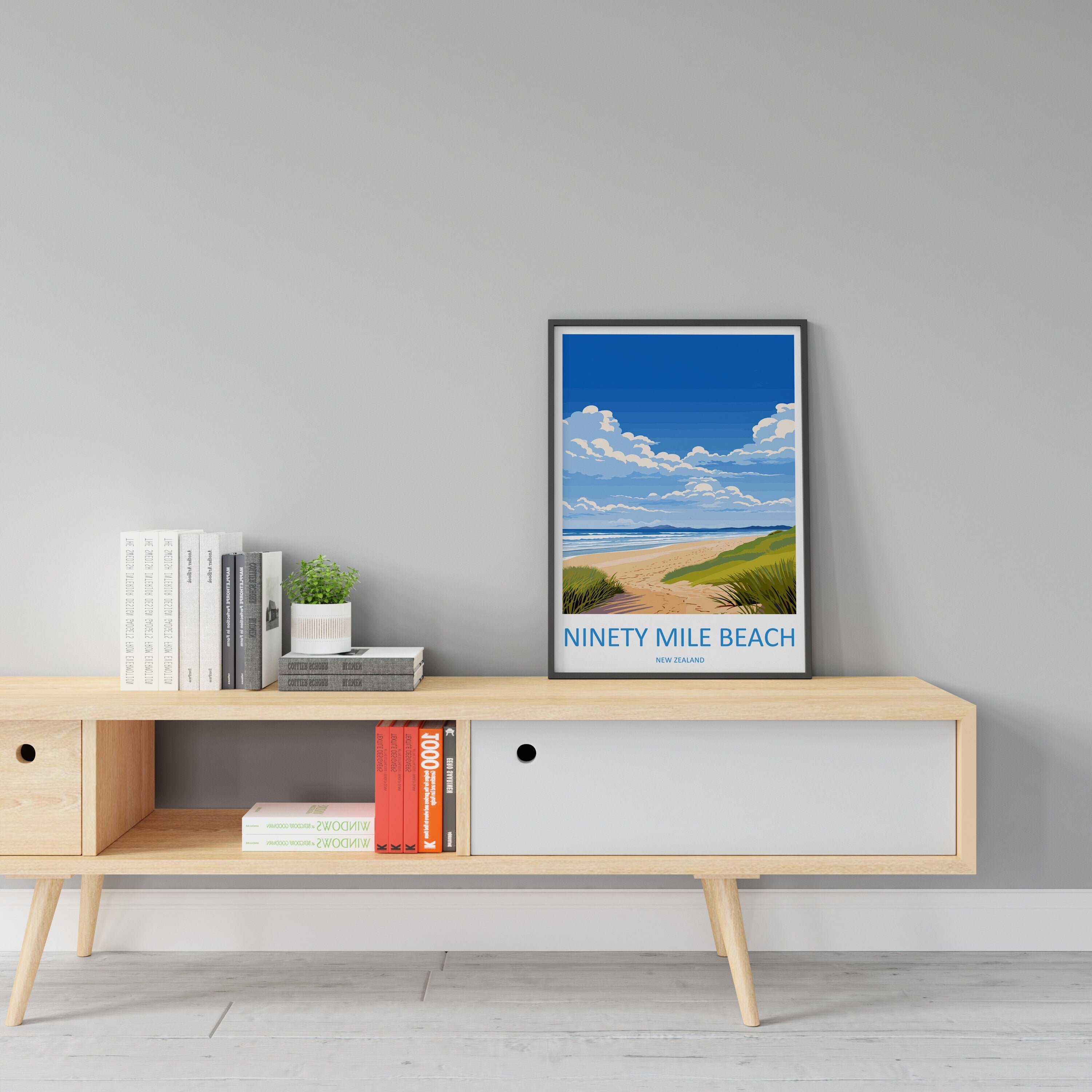 Ninety Mile Beach Travel Print