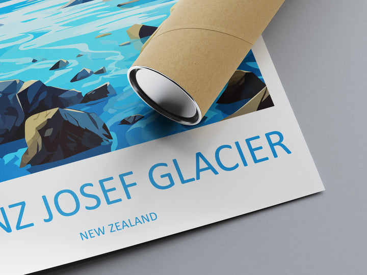 Franz Josef Glacier Travel Print Wall Art Franz Josef Glacier Wall Hanging Home Décor Franz Josef Glacier Gift Art Lovers New Zealand Travel