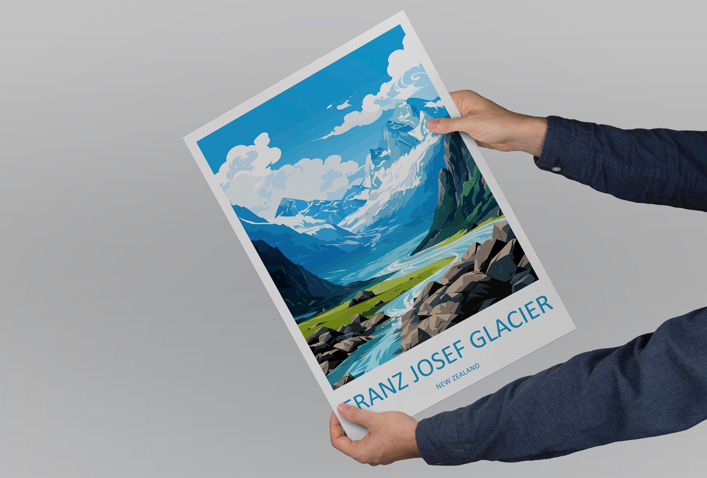 Franz Josef Glacier Travel Print