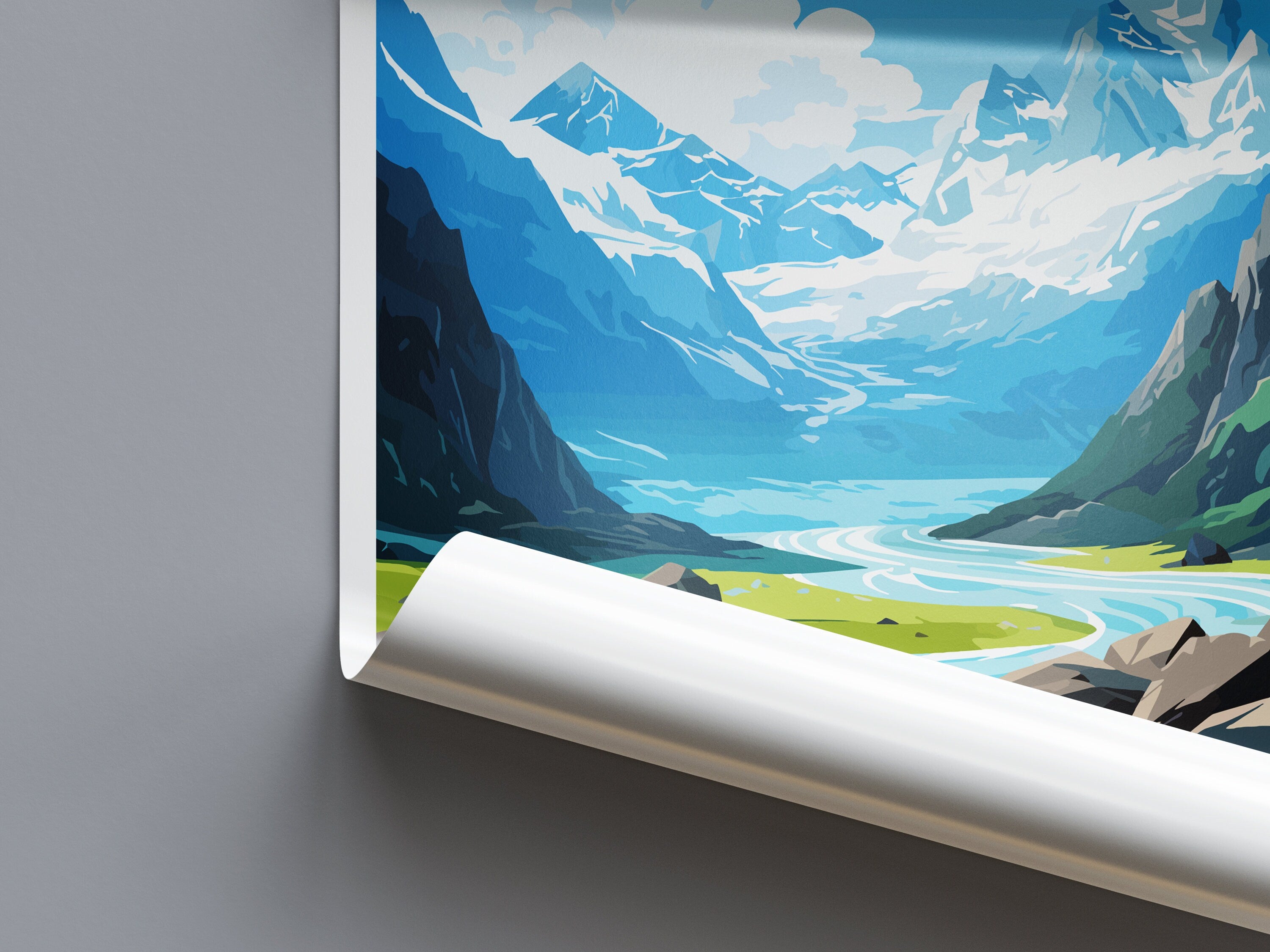 Franz Josef Glacier Travel Print