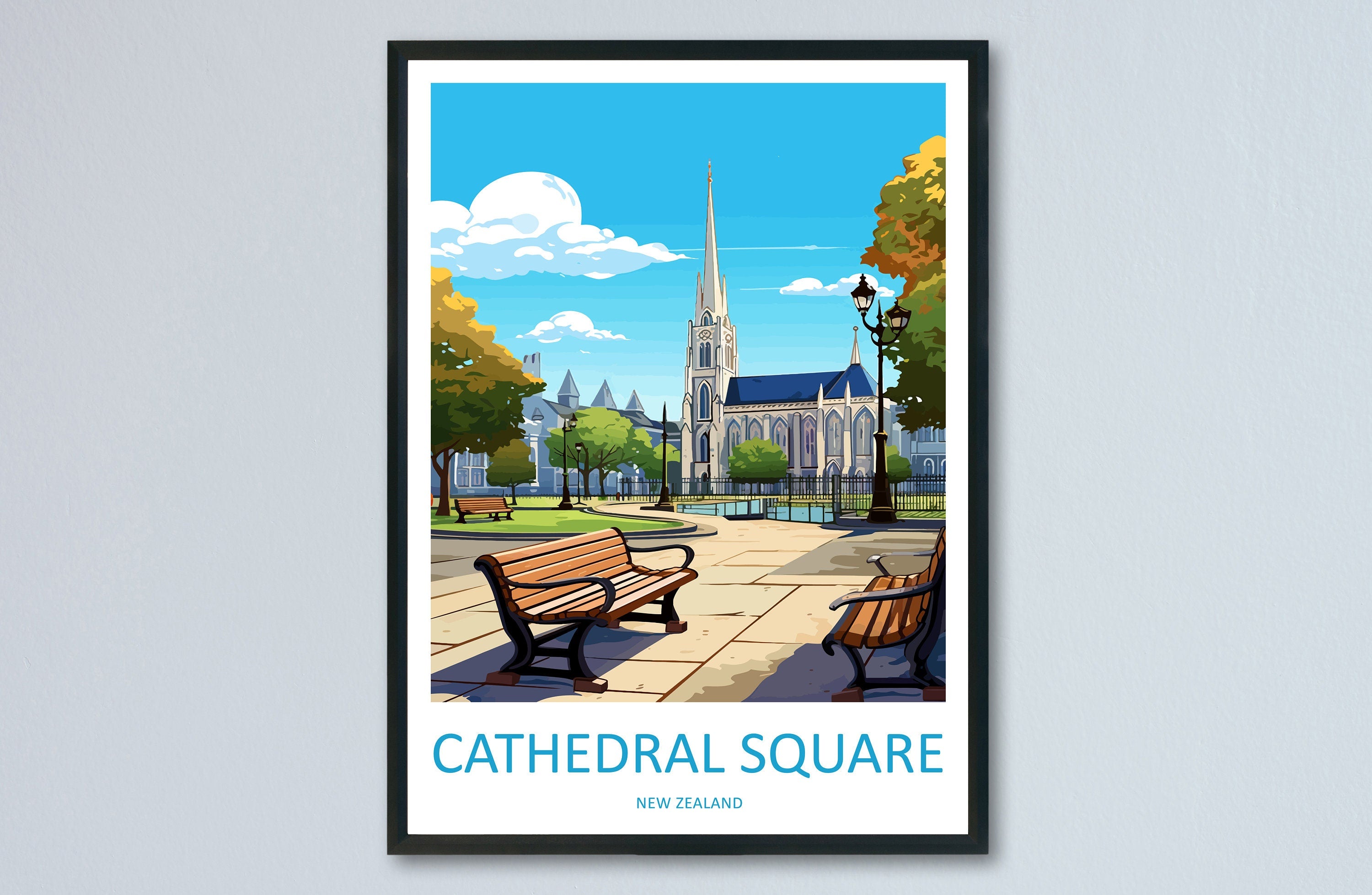 Cathedral Square Travel Print