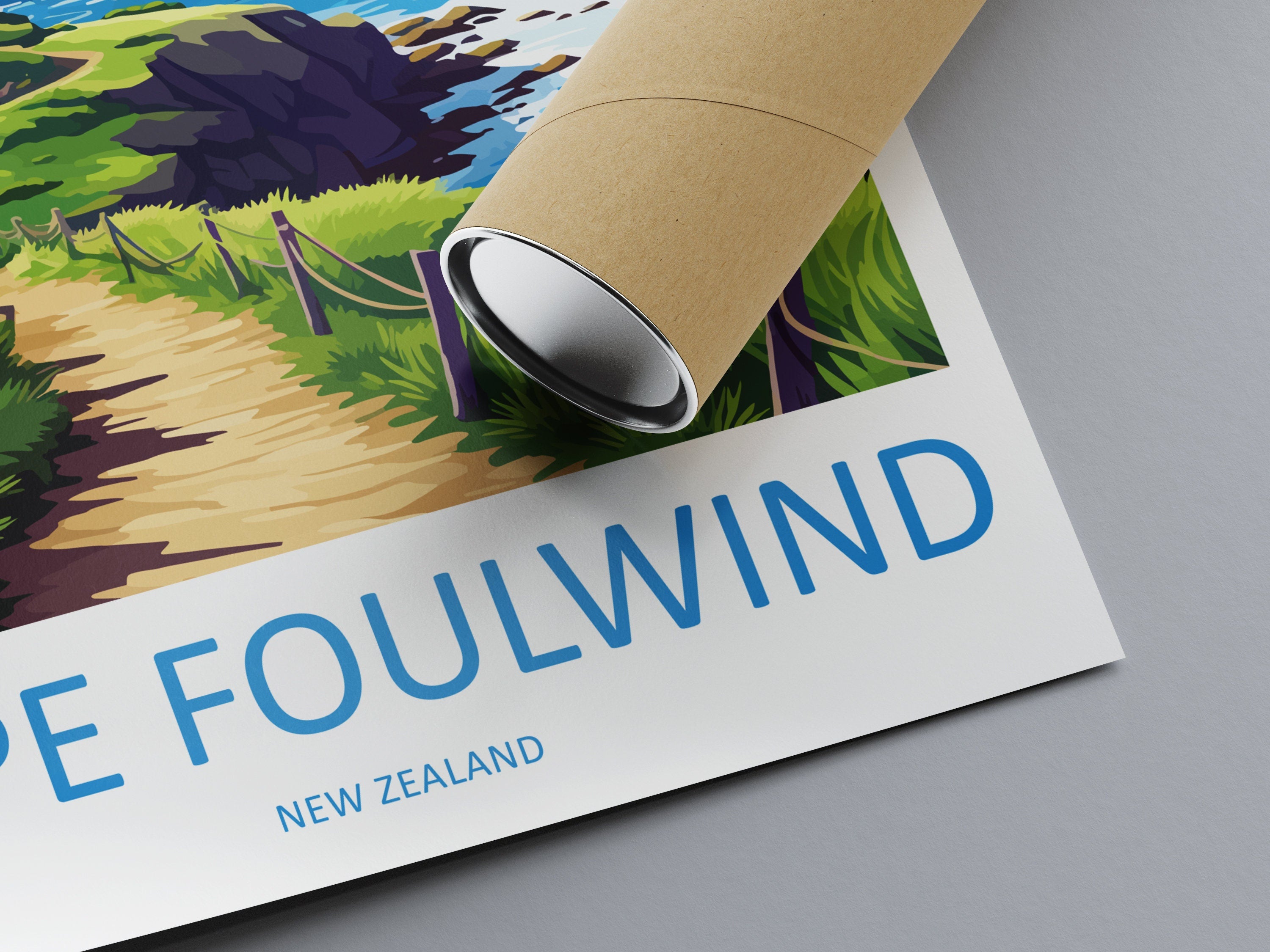 Cape Foulwind Travel Print