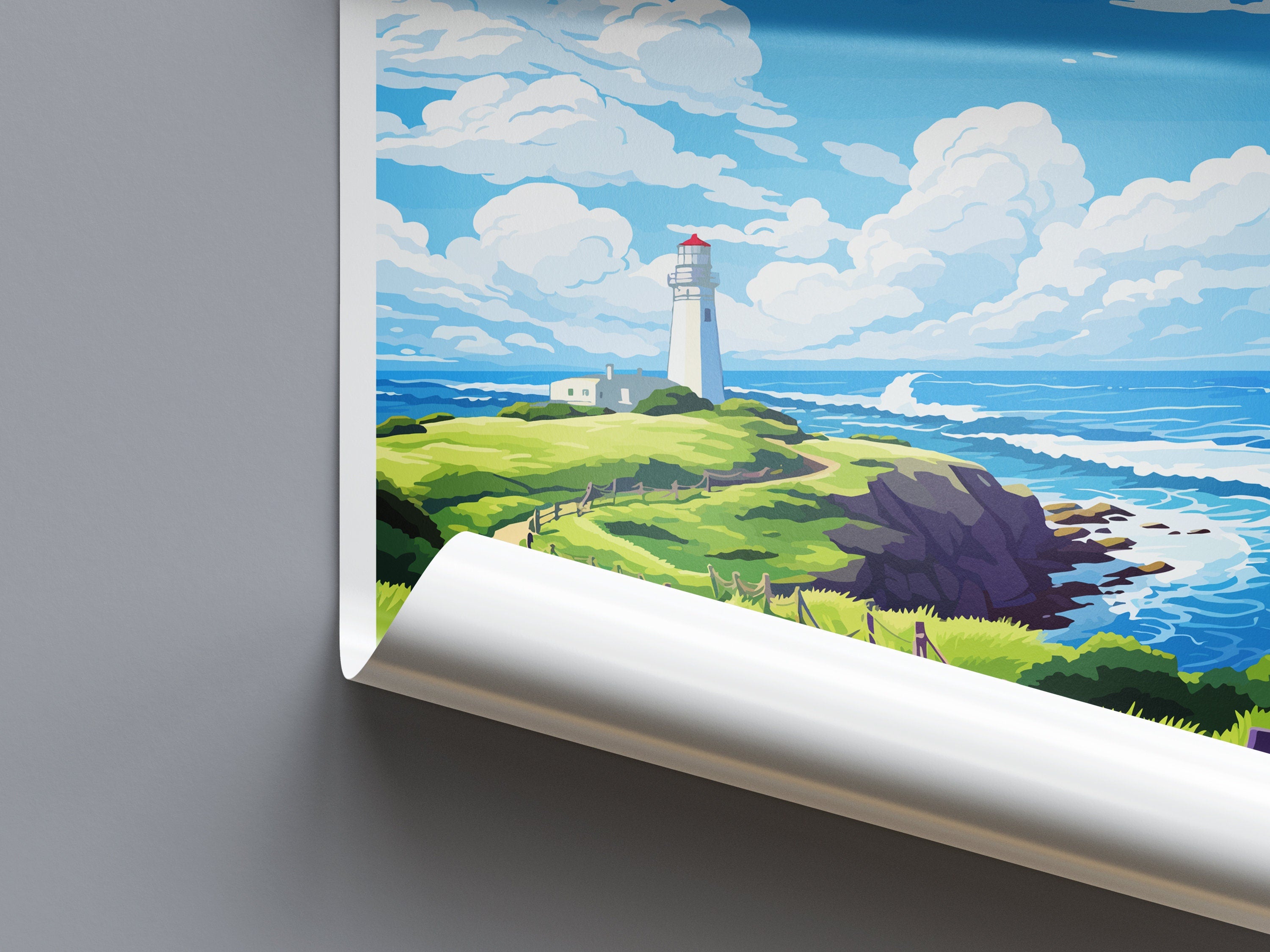 Cape Foulwind Travel Print