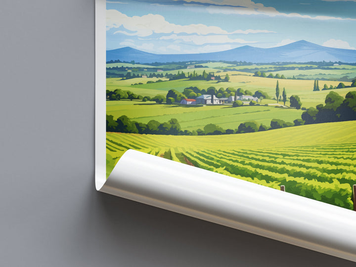 Yarra Valley Travel Print Wall Art Yarra Valley Wall Hanging Home Décor Yarra Valley Gift Art Lovers Wall Art Australia Poster