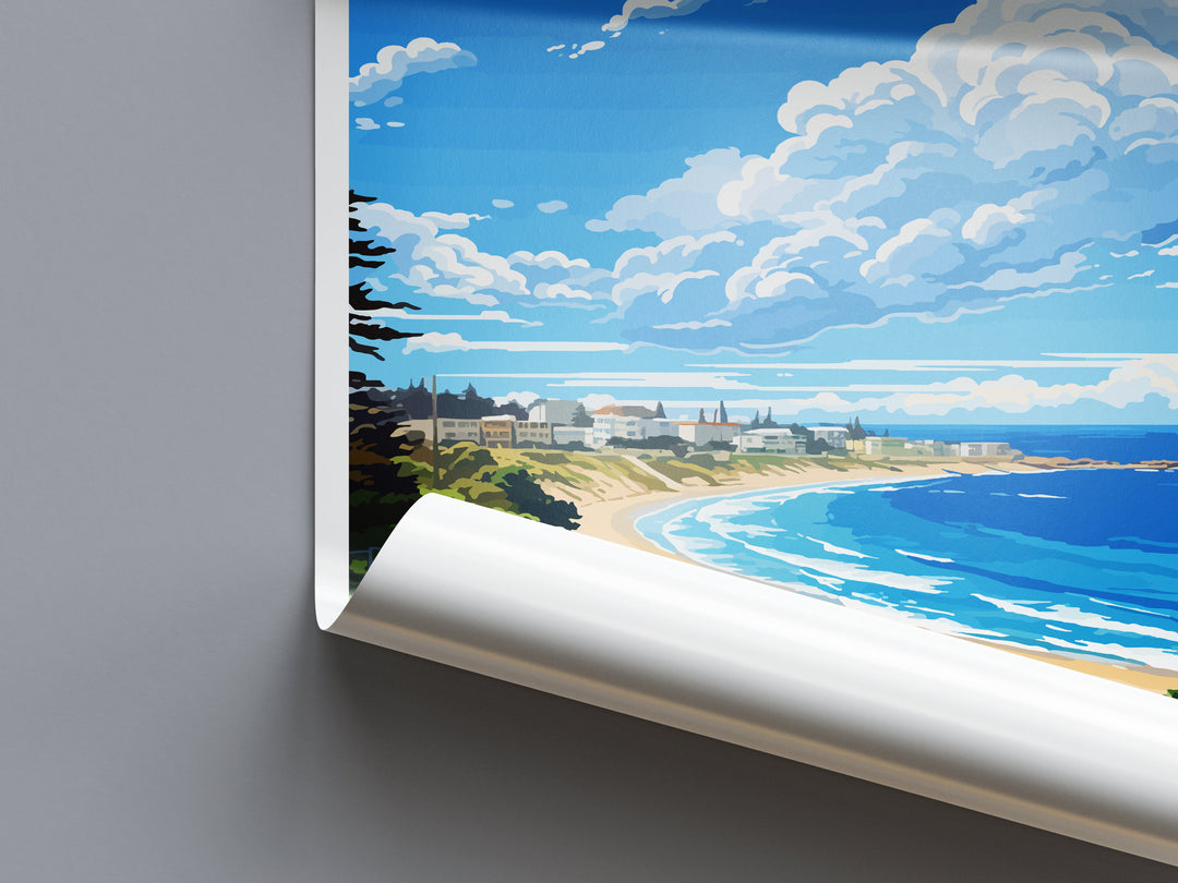 Wollongong Travel Print Wall Art Wollongong Wall Hanging Home Décor Wollongong Gift Art Lovers Wall Art Australia Poster