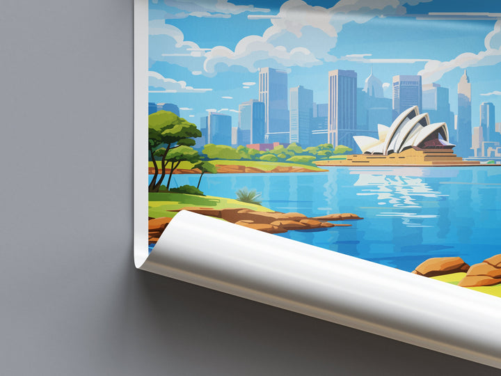 Sydney Opera House Travel Print Wall Art Sydney Opera House Wall Hanging Home Décor Sydney Gift Art Lovers Wall Art Australia Poster Decor