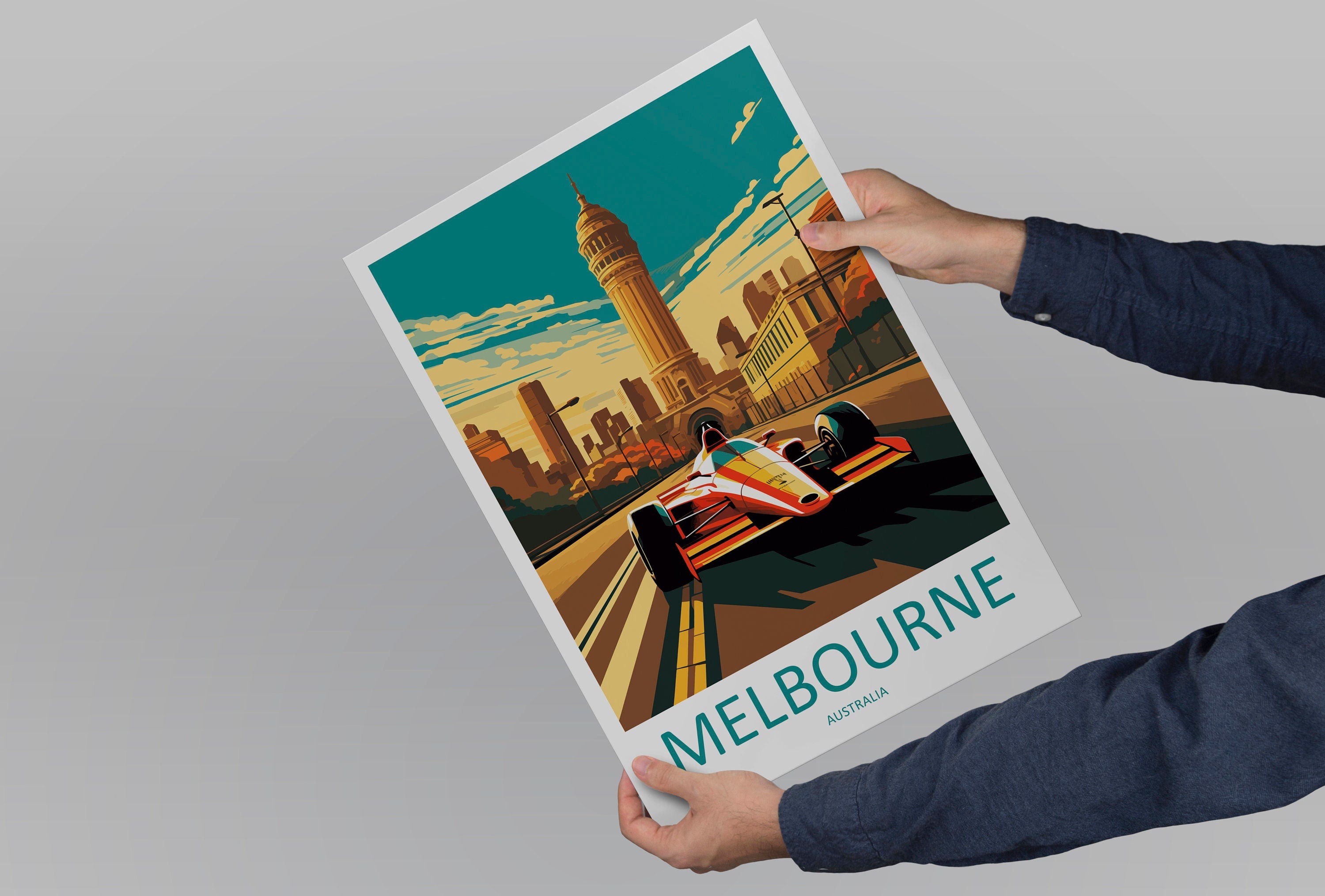 Melbourne Travel Print