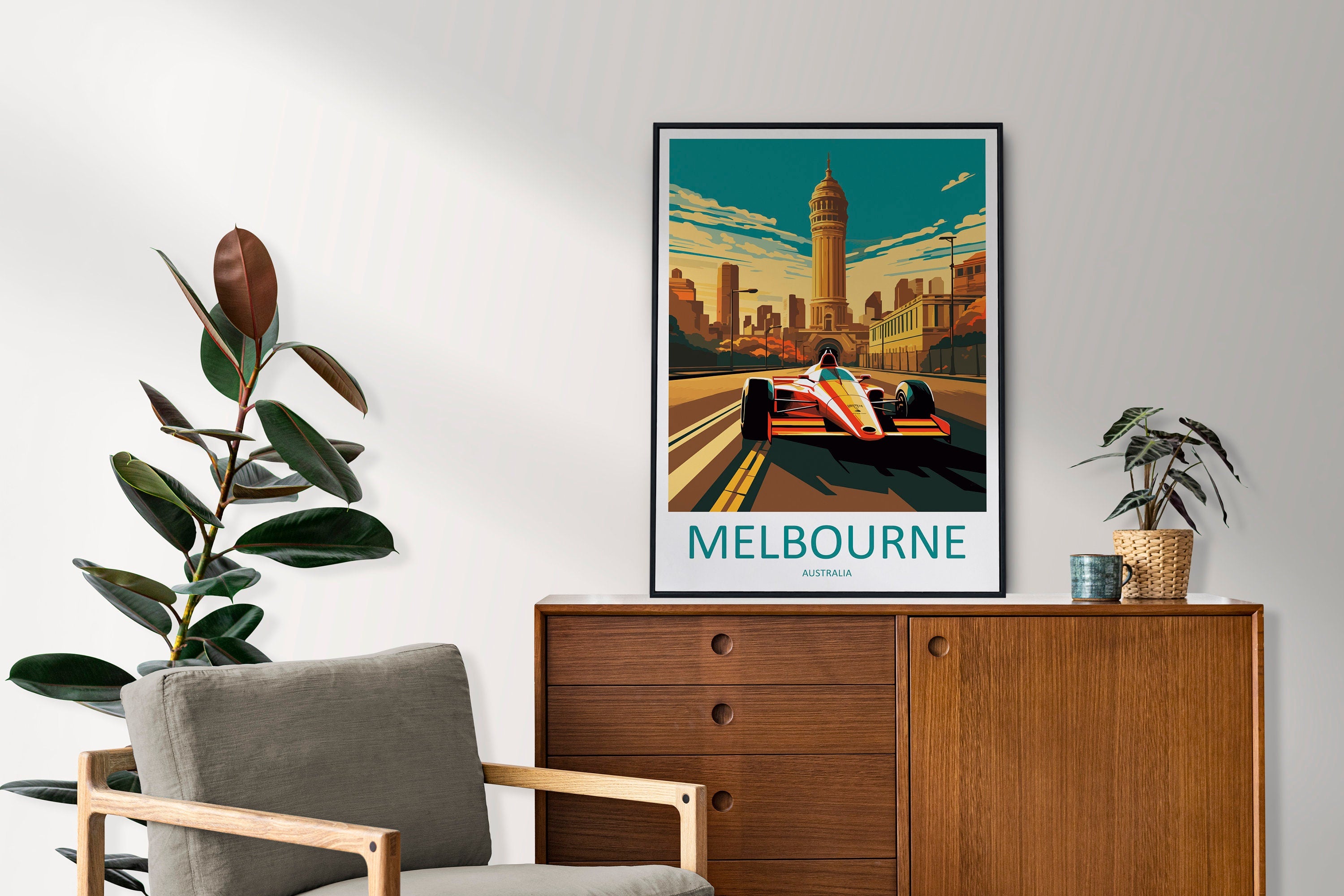 Melbourne Travel Print