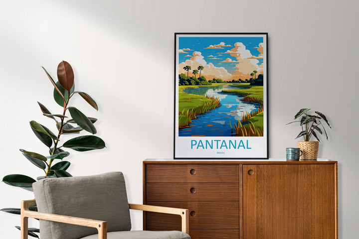 Pantanal Travel Print Wall Art Pantanal Wall Hanging Home Decor Pantanal Gift Art Lovers Wall Art Print Art Brazil Travel Poster