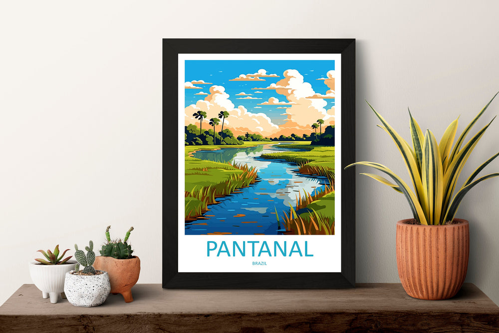 Pantanal Travel Print Wall Art Pantanal Wall Hanging Home Decor Pantanal Gift Art Lovers Wall Art Print Art Brazil Travel Poster