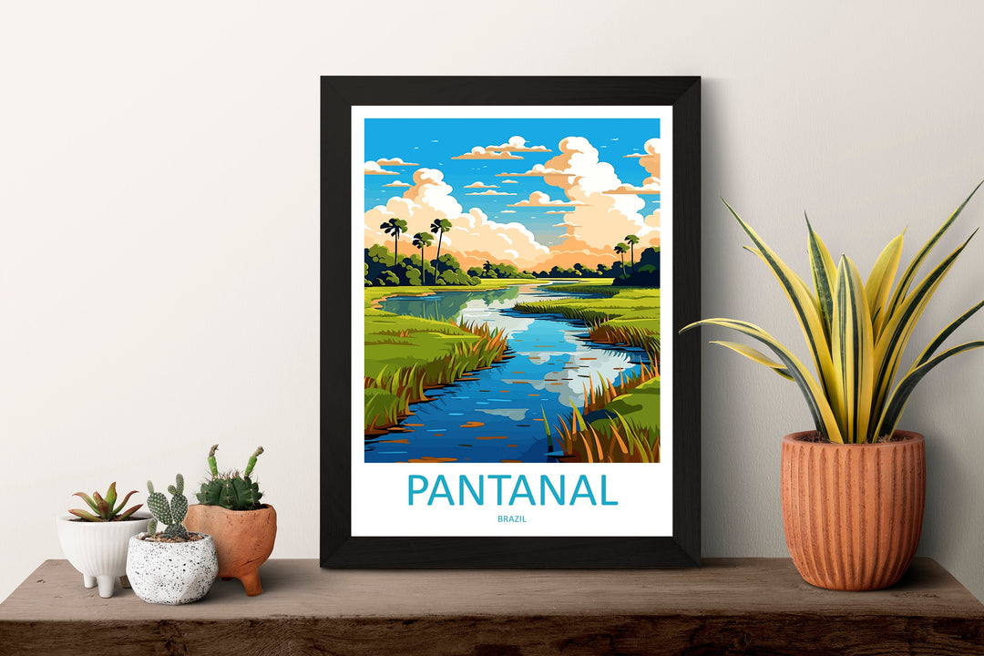 Pantanal Travel Print Wall Art Pantanal Wall Hanging Home Decor Pantanal Gift Art Lovers Wall Art Print Art Brazil Travel Poster