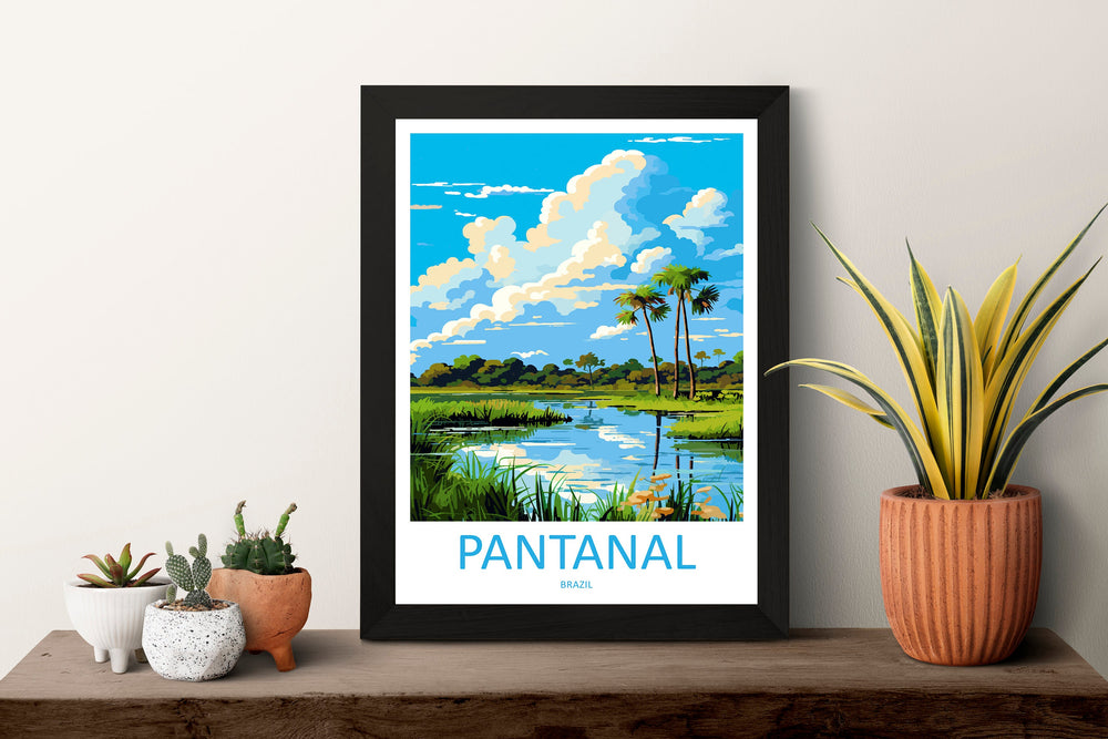 Pantanal Travel Print Wall Art Pantanal Wall Hanging Home Decor Pantanal Gift Art Lovers Wall Art Print Art Brazil Travel Poster