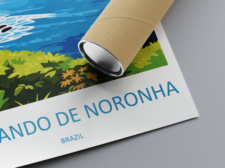 Fernando De Noronha Travel Print Wall Art Fernando De Noronha Wall Hanging Home Decor Fernando De Noronha Gift Art Lover Brazil Travel Poste