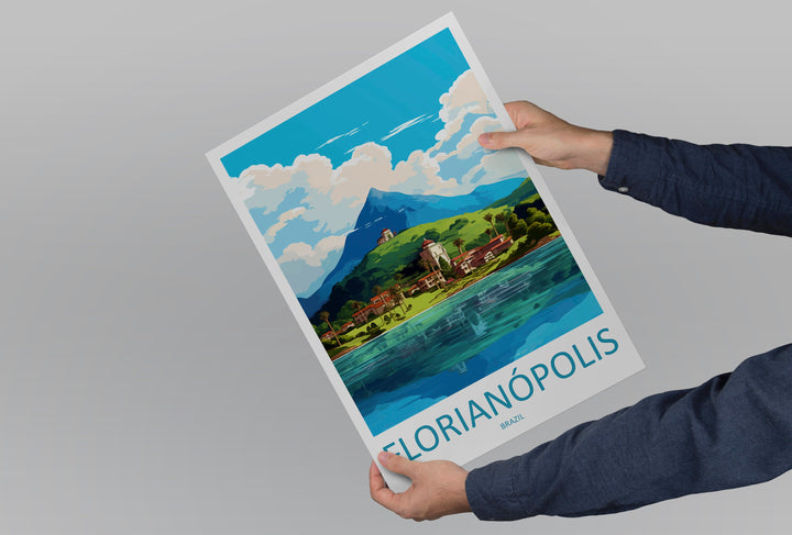 Florianópolis Travel Print Wall Art Florianópolis Wall Hanging Home Decor Florianópolis Gift Art Lovers Wall Art Print Art Brazil Travel