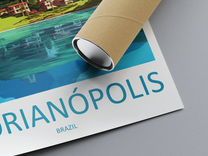 Florianópolis Travel Print Wall Art Florianópolis Wall Hanging Home Decor Florianópolis Gift Art Lovers Wall Art Print Art Brazil Travel