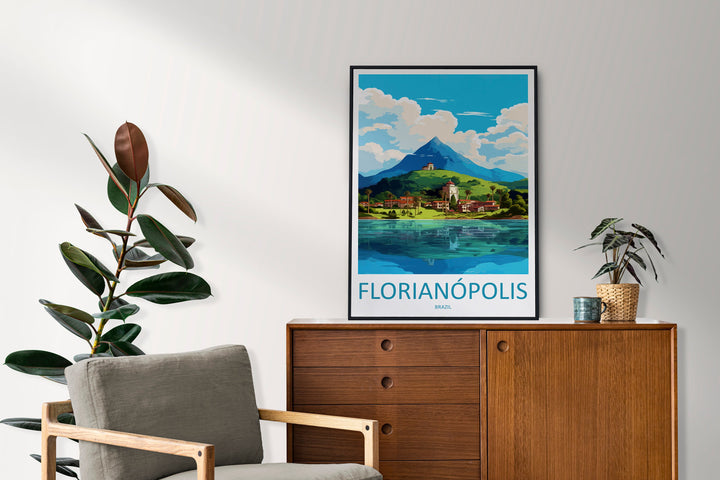 Florianópolis Travel Print Wall Art Florianópolis Wall Hanging Home Decor Florianópolis Gift Art Lovers Wall Art Print Art Brazil Travel