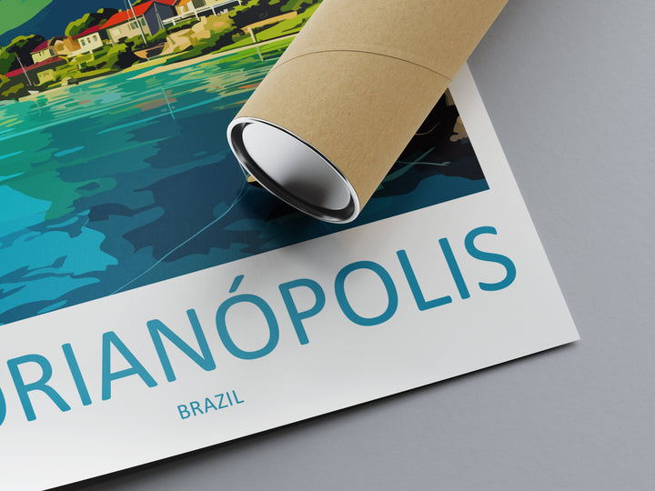 Florianópolis Travel Print Wall Art Florianópolis Wall Hanging Home Decor Florianópolis Gift Art Lovers Wall Art Print Art Brazil Travel