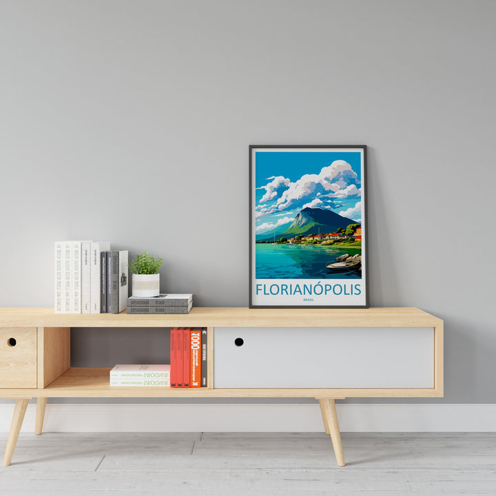 Florianópolis Travel Print Wall Art Florianópolis Wall Hanging Home Decor Florianópolis Gift Art Lovers Wall Art Print Art Brazil Travel