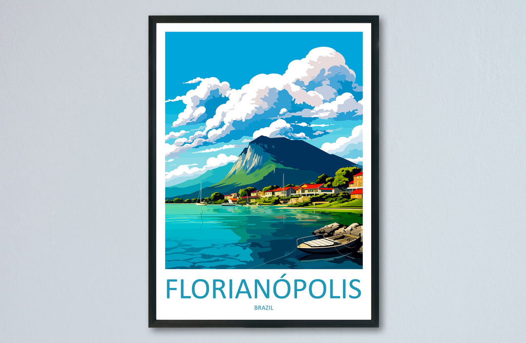 Florianópolis Travel Print Wall Art Florianópolis Wall Hanging Home Decor Florianópolis Gift Art Lovers Wall Art Print Art Brazil Travel