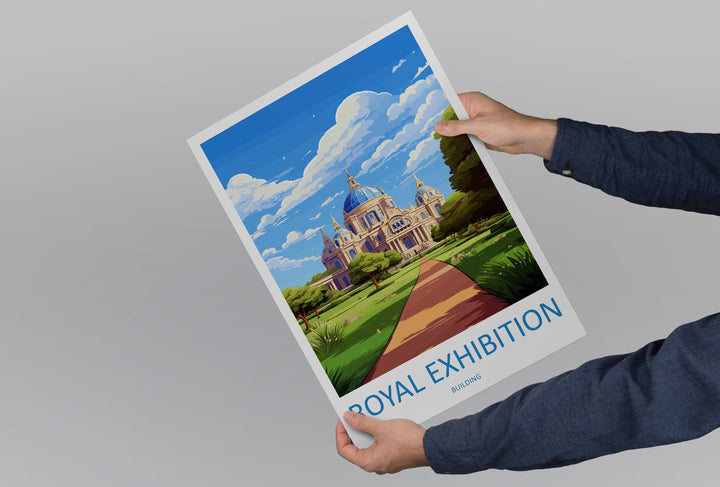 Royal Exhibition Building Travel Print Wall Art Royal Exhibition Building Wall Hanging Home Décor Royal Exhibition Building Gift Art Lovers