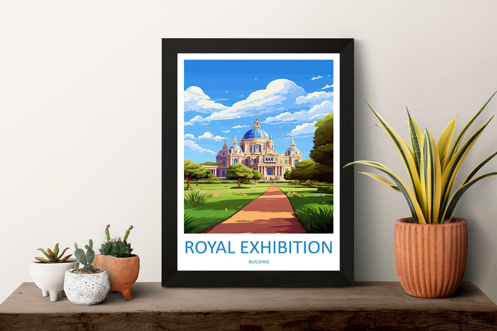 Royal Exhibition Building Travel Print Wall Art Royal Exhibition Building Wall Hanging Home Décor Royal Exhibition Building Gift Art Lovers