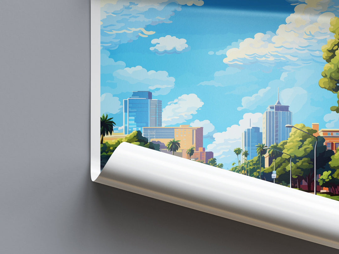 Perth Travel Print Wall Art Perth Wall Hanging Home Décor Perth Gift Art Lovers Wall Art Australia Poster Deco