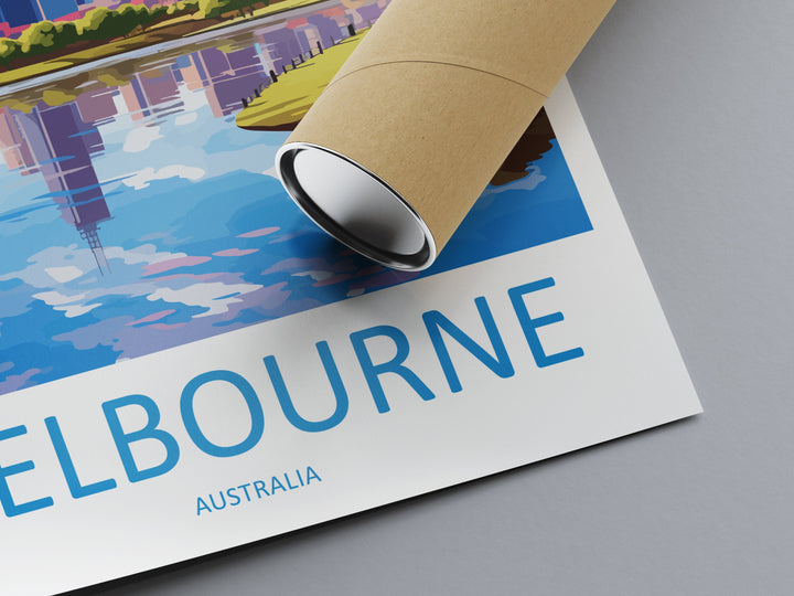 Melbourne Travel Print Wall Art Melbourne Wall Hanging Home Décor Melbourne Gift Art Lovers Wall Art Australia Poster Deco