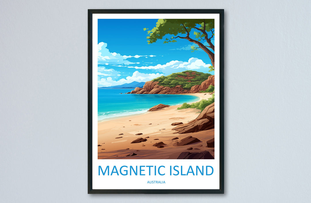 Magnetic Island Travel Print Wall Art Magnetic Island Wall Hanging Home Décor Magnetic Island Gift Art Lovers Wall Art Australia Poster Deco