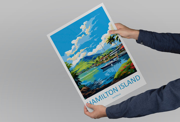 Hamilton Island Travel Print Wall Art Hamilton Island Wall Hanging Home Décor Hamilton Island Gift Art Lovers Wall Art Australia Poster Deco