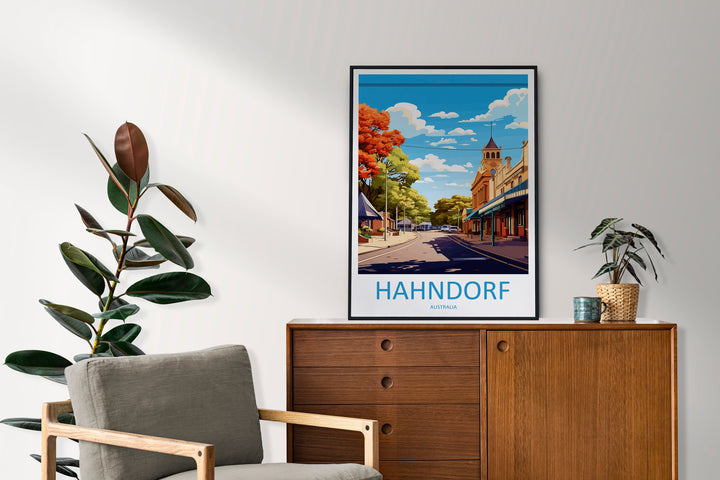 Hahndorf Travel Print Wall Art Hahndorf Wall Hanging Home Décor Hahndorf Gift Art Lovers Wall Art Australia Poster Deco Hahndorf Gift