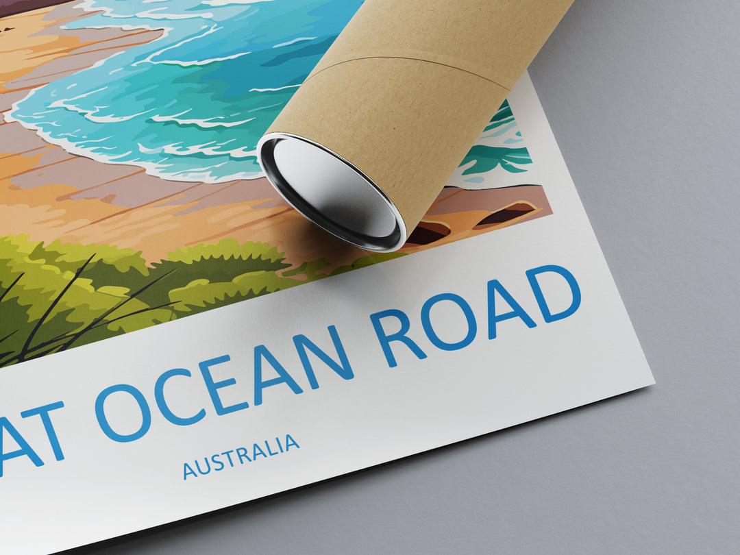 Great Ocean Road Travel Print Wall Art Great Ocean Road Wall Hanging Home Décor Great Ocean Road Gift Art Lovers Wall Art Australia Poster