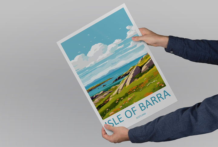 Isle Of Barra Travel Print Wall Art Isle Of Barra Wall Hanging Home Décor Isle Of Barra Gift Art Lovers Scotland Art Lover Gift Isle Poster