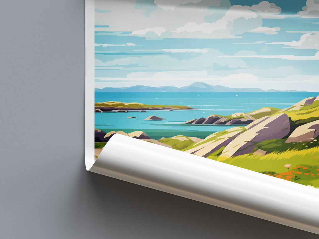 Isle Of Barra Travel Print Wall Art Isle Of Barra Wall Hanging Home Décor Isle Of Barra Gift Art Lovers Scotland Art Lover Gift Isle Poster