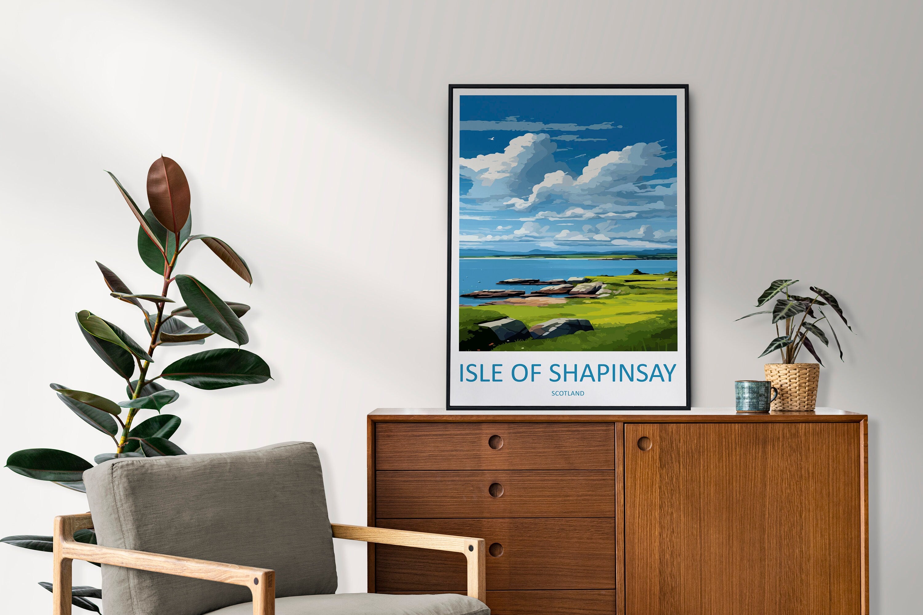 Isle Of Shapinsay Travel Print