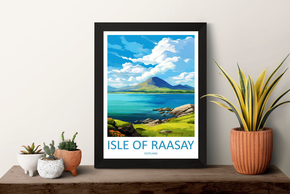 Isle Of Raasay Travel Print Wall Art Isle Of Raasay Wall Hanging Home Décor Isle Of Raasay Gift Art Lovers Scotland Art Lover Travel Gift