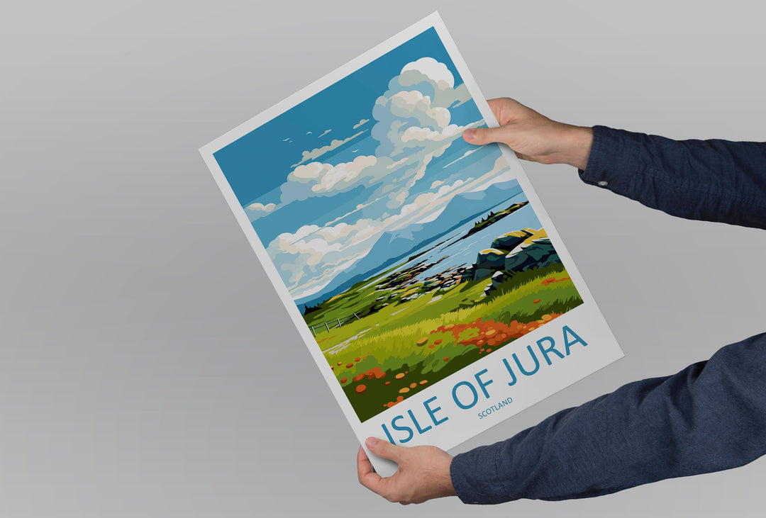 Isle Of Jura Travel Print Wall Art Isle Of Jura Wall Hanging Home Décor Isle Of Jura Gift Art Lovers Scotland Art Lover Travel Gift