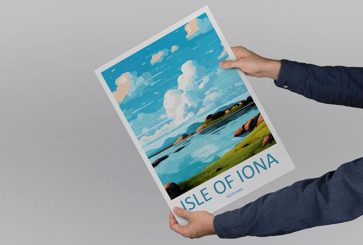 Isle Of Iona Travel Print Wall Art Isle Of Iona Wall Hanging Home Décor Isle Of Iona Gift Art Lovers Scotland Art Lover Travel Gift