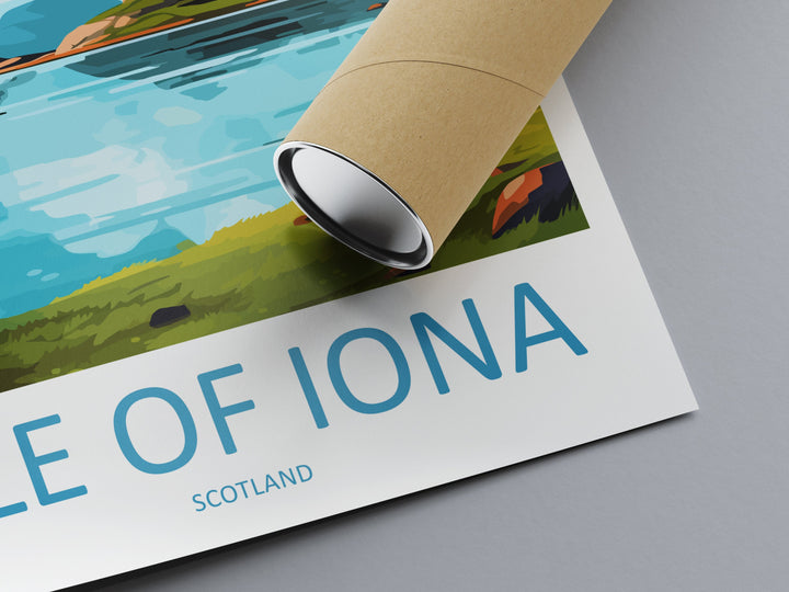 Isle Of Iona Travel Print Wall Art Isle Of Iona Wall Hanging Home Décor Isle Of Iona Gift Art Lovers Scotland Art Lover Travel Gift